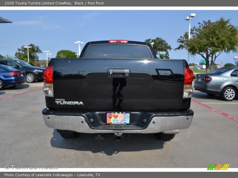 Black / Red Rock 2008 Toyota Tundra Limited CrewMax
