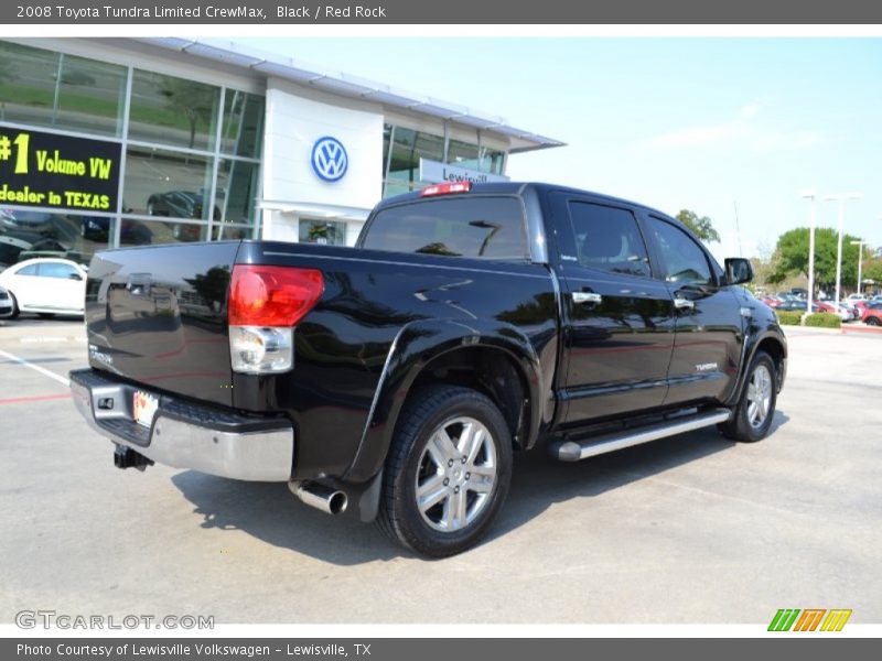 Black / Red Rock 2008 Toyota Tundra Limited CrewMax
