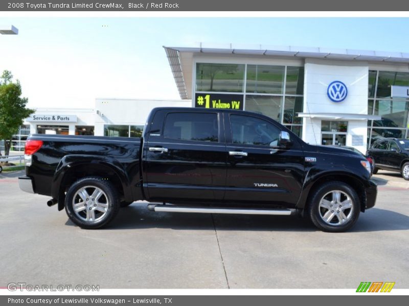 Black / Red Rock 2008 Toyota Tundra Limited CrewMax