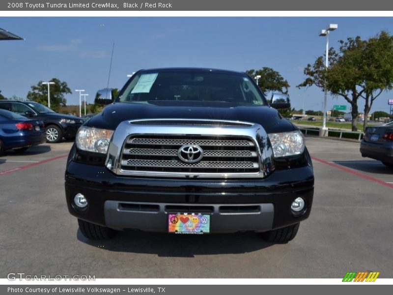 Black / Red Rock 2008 Toyota Tundra Limited CrewMax