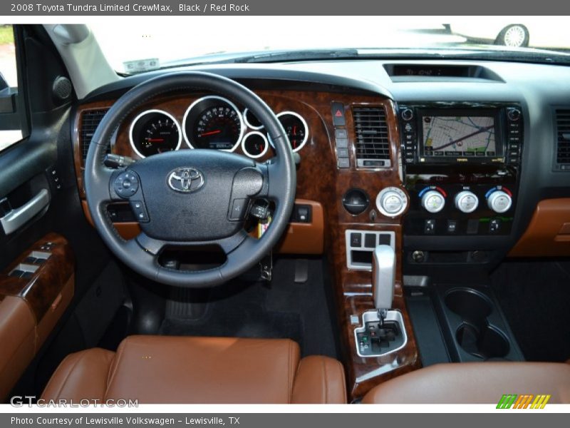 Black / Red Rock 2008 Toyota Tundra Limited CrewMax