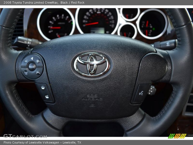 Black / Red Rock 2008 Toyota Tundra Limited CrewMax
