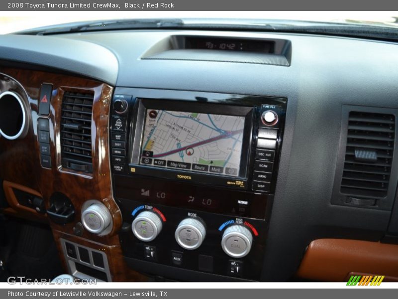 Black / Red Rock 2008 Toyota Tundra Limited CrewMax