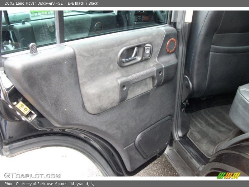 Java Black / Black 2003 Land Rover Discovery HSE