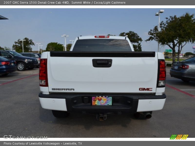 Summit White / Cocoa/Light Cashmere 2007 GMC Sierra 1500 Denali Crew Cab 4WD