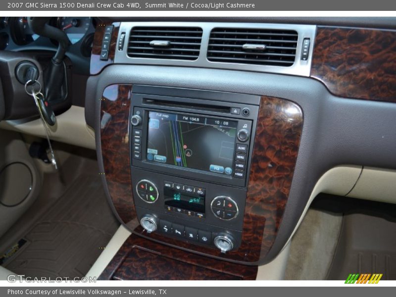Summit White / Cocoa/Light Cashmere 2007 GMC Sierra 1500 Denali Crew Cab 4WD