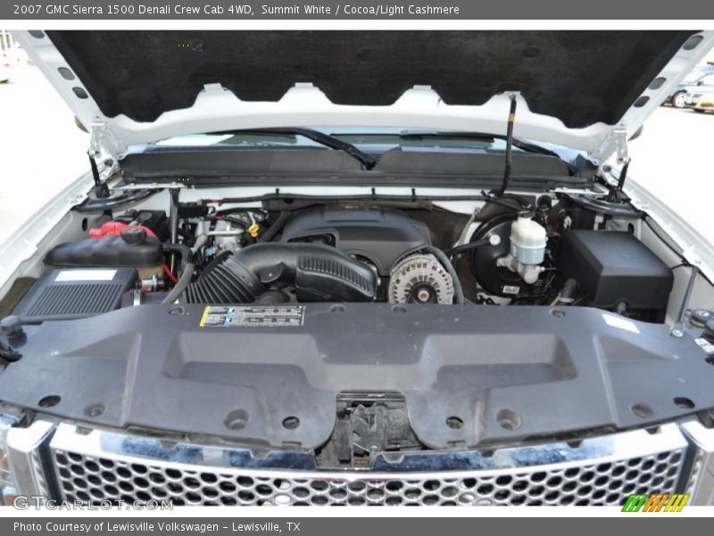 Summit White / Cocoa/Light Cashmere 2007 GMC Sierra 1500 Denali Crew Cab 4WD