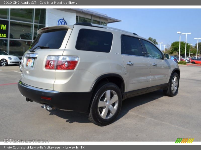Gold Mist Metallic / Ebony 2010 GMC Acadia SLT