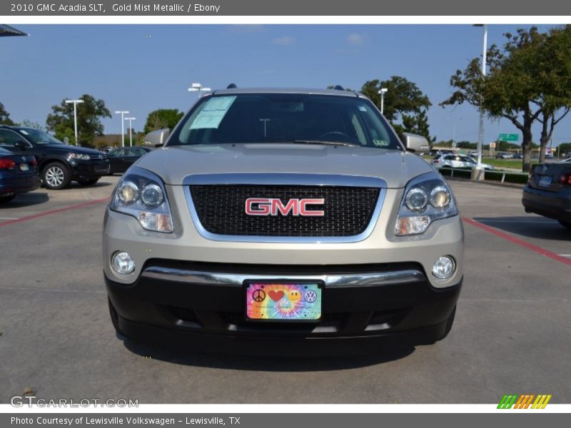 Gold Mist Metallic / Ebony 2010 GMC Acadia SLT