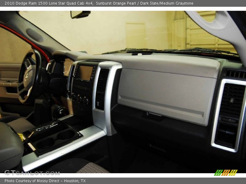 Sunburst Orange Pearl / Dark Slate/Medium Graystone 2010 Dodge Ram 1500 Lone Star Quad Cab 4x4