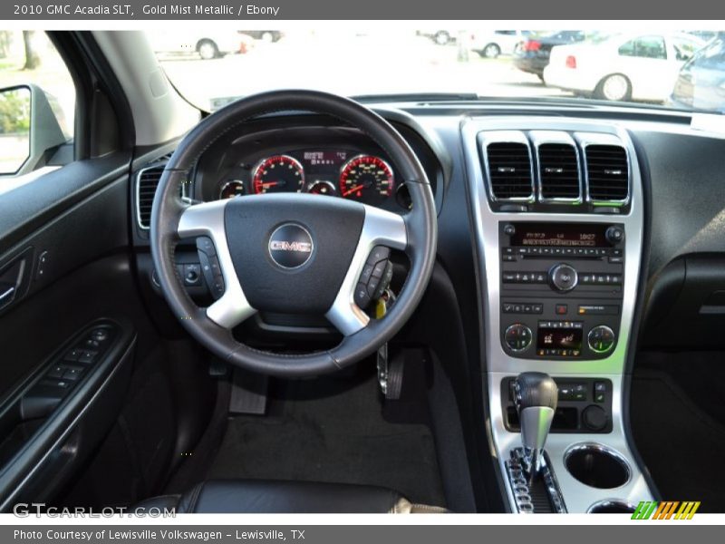 Gold Mist Metallic / Ebony 2010 GMC Acadia SLT