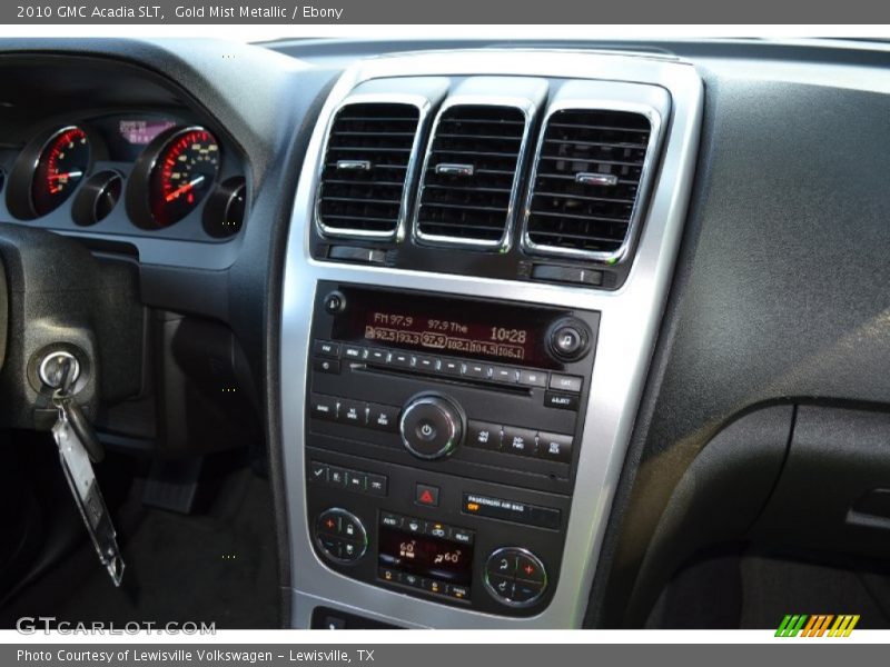 Gold Mist Metallic / Ebony 2010 GMC Acadia SLT