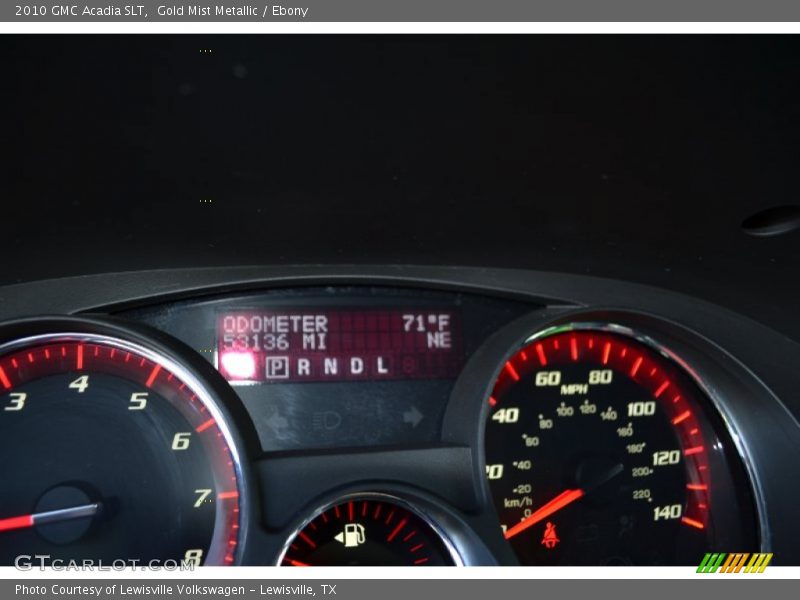 Gold Mist Metallic / Ebony 2010 GMC Acadia SLT