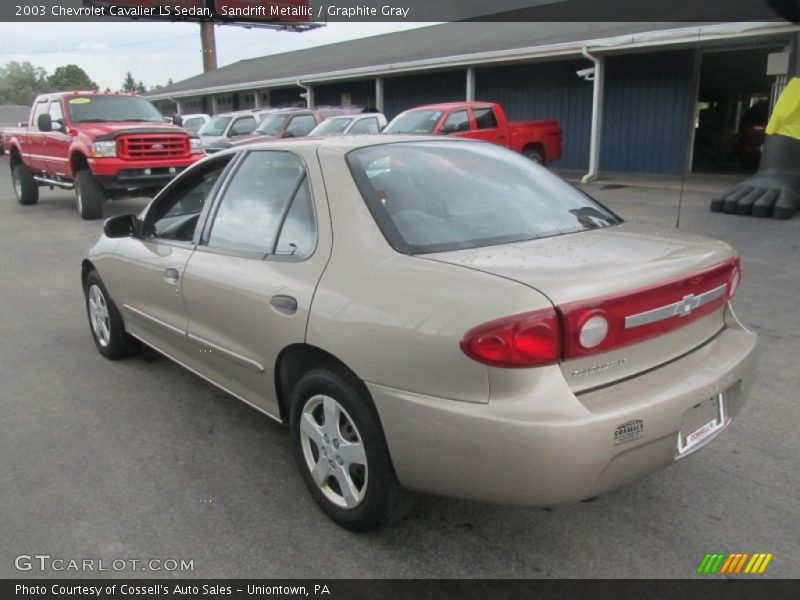 Sandrift Metallic / Graphite Gray 2003 Chevrolet Cavalier LS Sedan