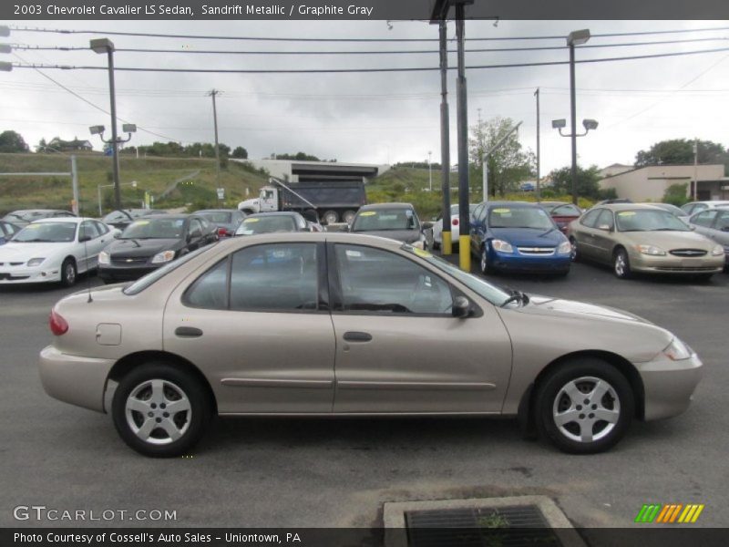 Sandrift Metallic / Graphite Gray 2003 Chevrolet Cavalier LS Sedan