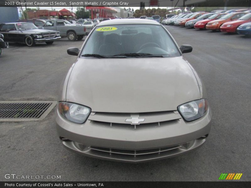 Sandrift Metallic / Graphite Gray 2003 Chevrolet Cavalier LS Sedan