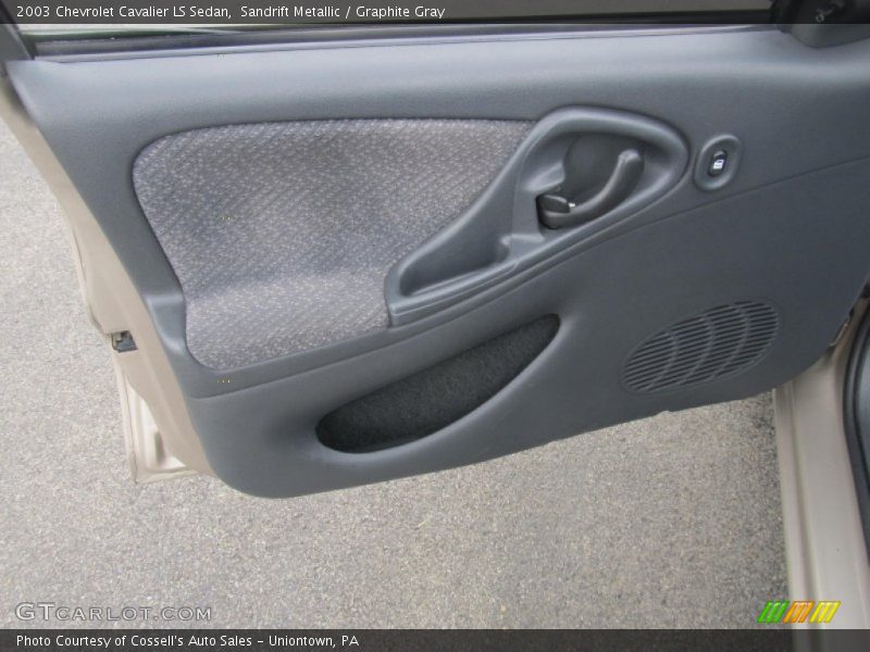 Sandrift Metallic / Graphite Gray 2003 Chevrolet Cavalier LS Sedan