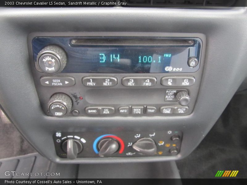 Sandrift Metallic / Graphite Gray 2003 Chevrolet Cavalier LS Sedan