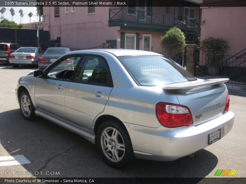 Platinum Silver Metallic / Black 2005 Subaru Impreza 2.5 RS Sedan