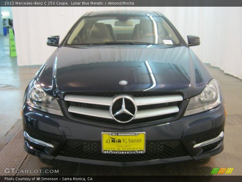 Lunar Blue Metallic / Almond/Mocha 2013 Mercedes-Benz C 250 Coupe