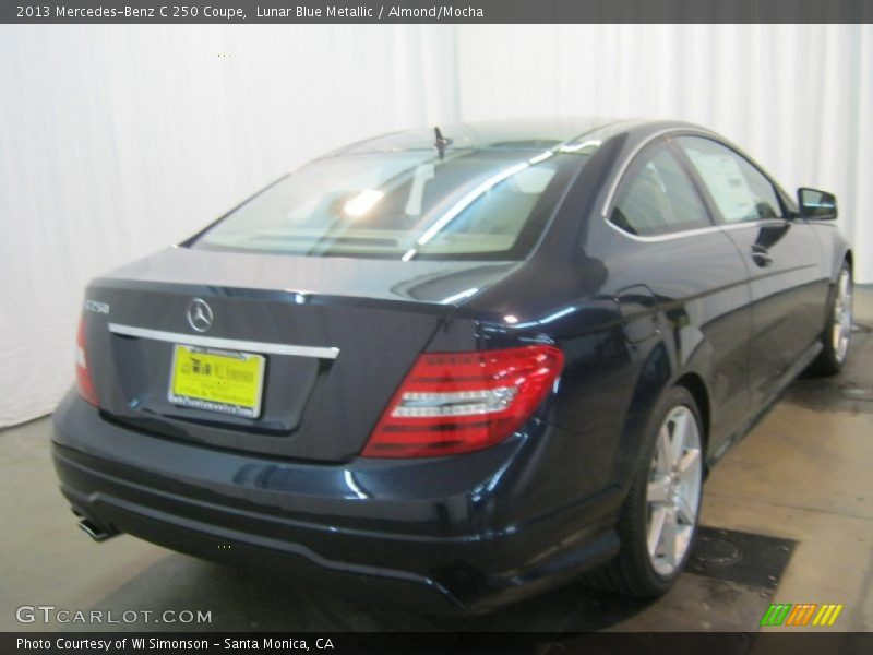Lunar Blue Metallic / Almond/Mocha 2013 Mercedes-Benz C 250 Coupe