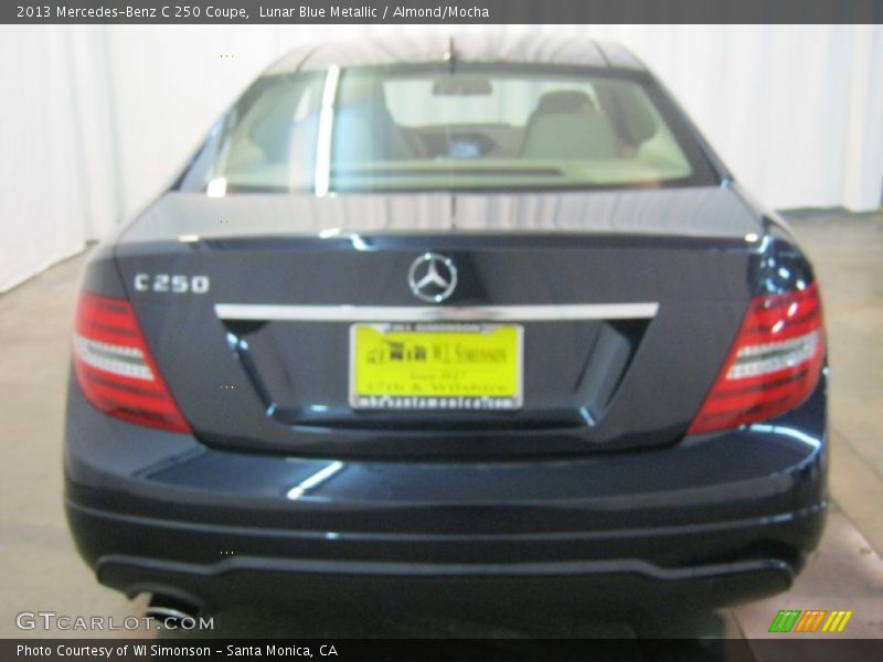 Lunar Blue Metallic / Almond/Mocha 2013 Mercedes-Benz C 250 Coupe