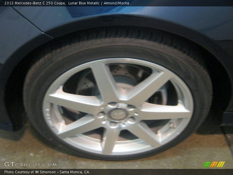 Lunar Blue Metallic / Almond/Mocha 2013 Mercedes-Benz C 250 Coupe