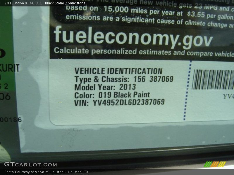 Black Stone / Sandstone 2013 Volvo XC60 3.2