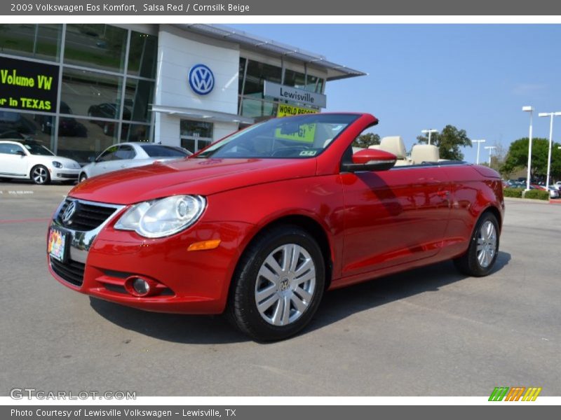 Salsa Red / Cornsilk Beige 2009 Volkswagen Eos Komfort