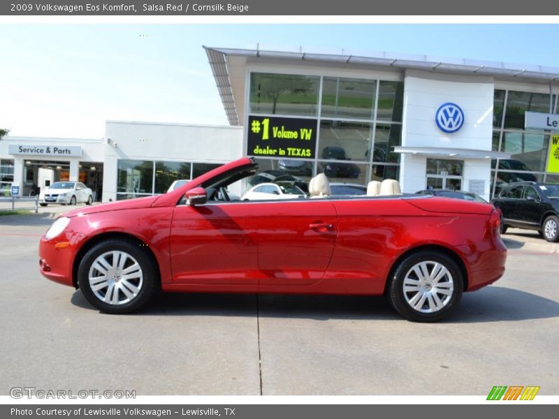 Salsa Red / Cornsilk Beige 2009 Volkswagen Eos Komfort
