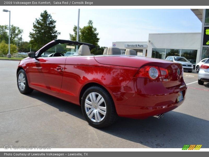 Salsa Red / Cornsilk Beige 2009 Volkswagen Eos Komfort