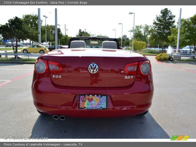Salsa Red / Cornsilk Beige 2009 Volkswagen Eos Komfort