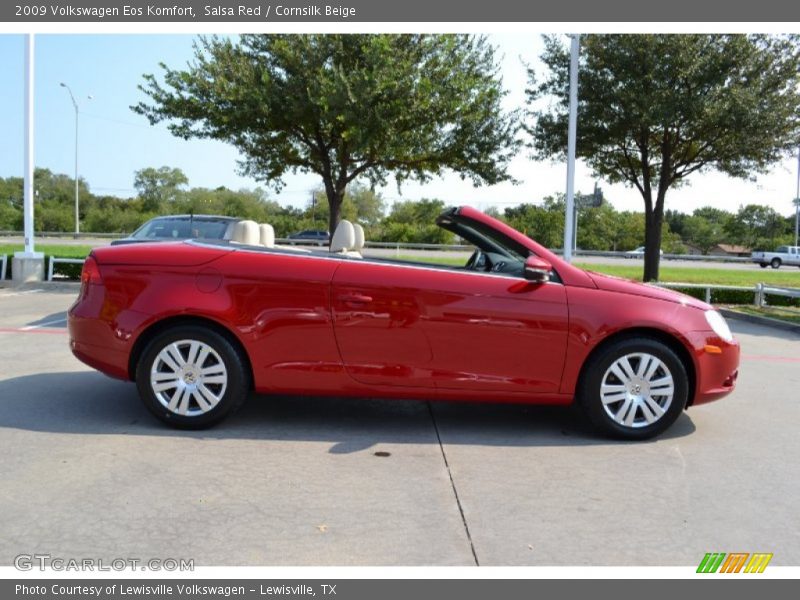 Salsa Red / Cornsilk Beige 2009 Volkswagen Eos Komfort