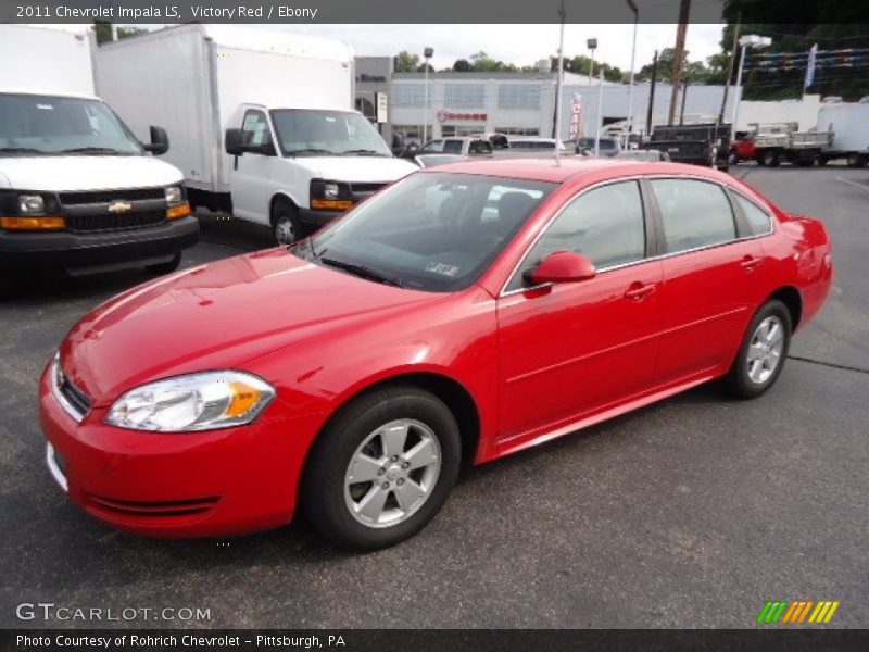 Victory Red / Ebony 2011 Chevrolet Impala LS