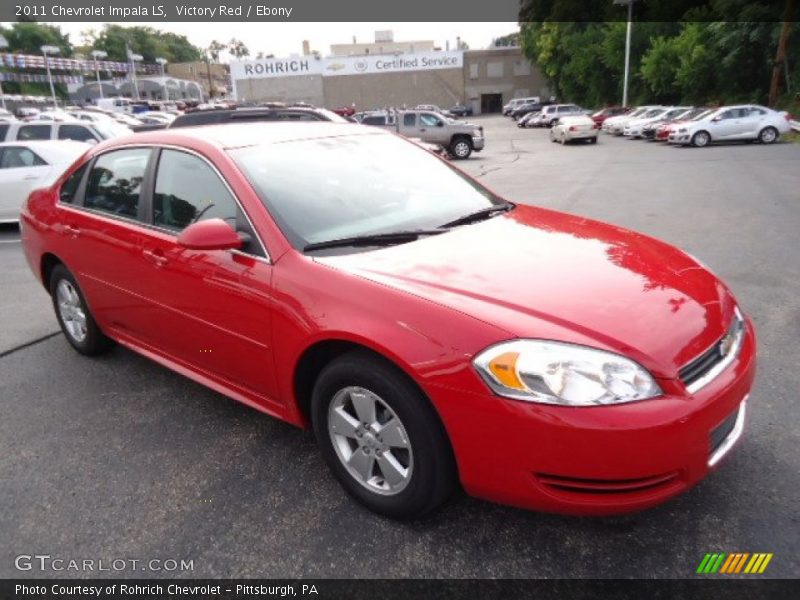 Victory Red / Ebony 2011 Chevrolet Impala LS