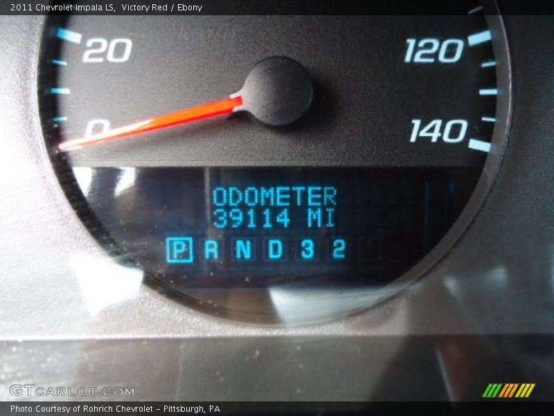 Victory Red / Ebony 2011 Chevrolet Impala LS