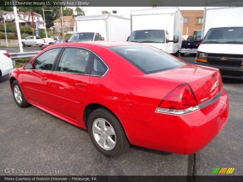 Victory Red / Ebony 2011 Chevrolet Impala LS