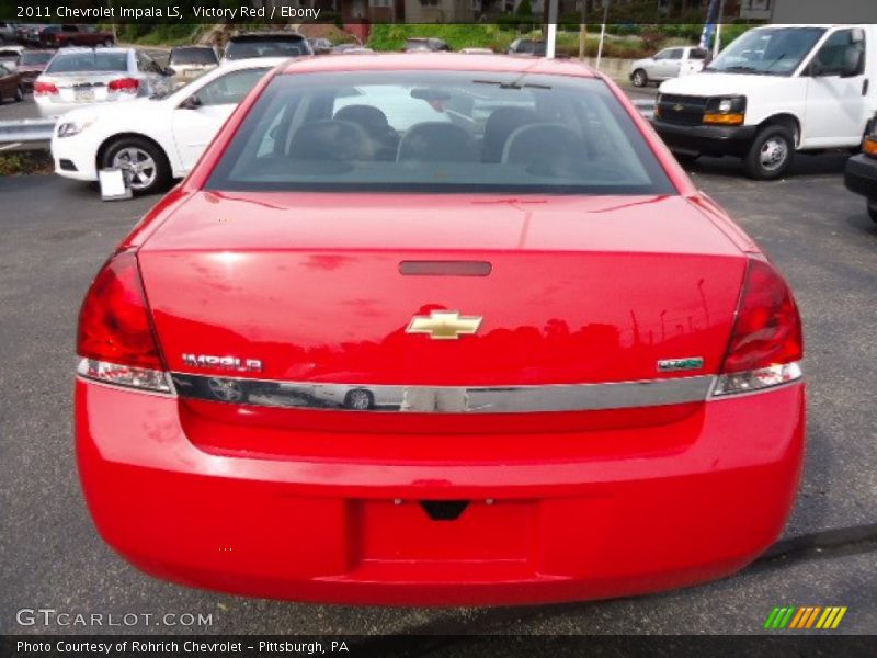 Victory Red / Ebony 2011 Chevrolet Impala LS
