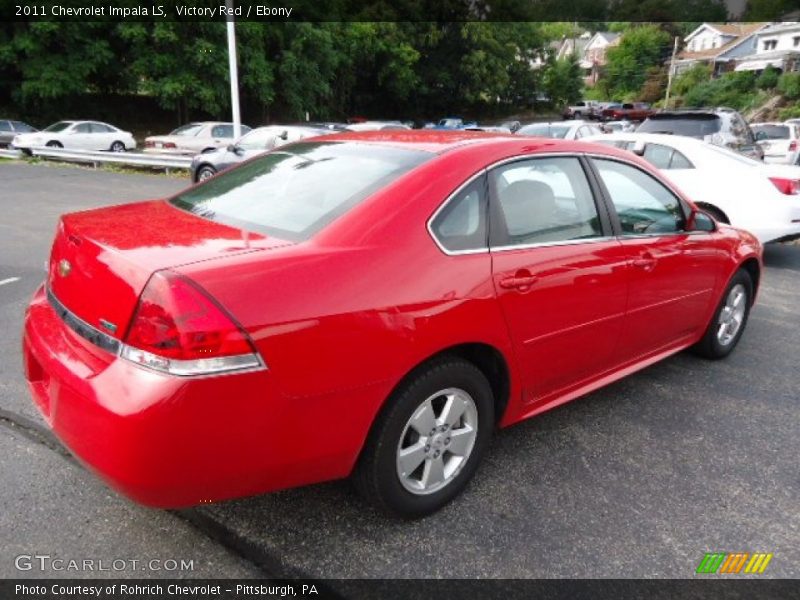 Victory Red / Ebony 2011 Chevrolet Impala LS