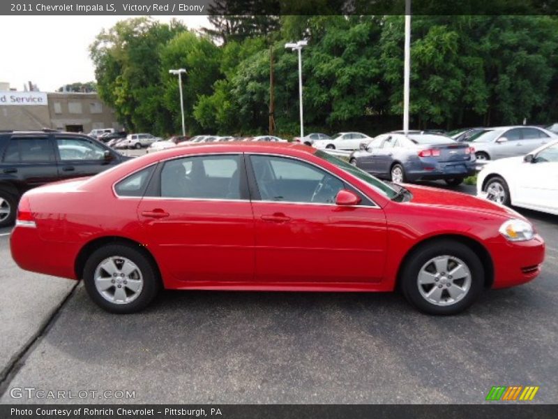 Victory Red / Ebony 2011 Chevrolet Impala LS