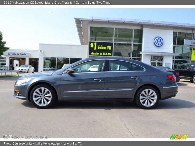 Island Grey Metallic / Cornsilk Beige Two Tone 2010 Volkswagen CC Sport