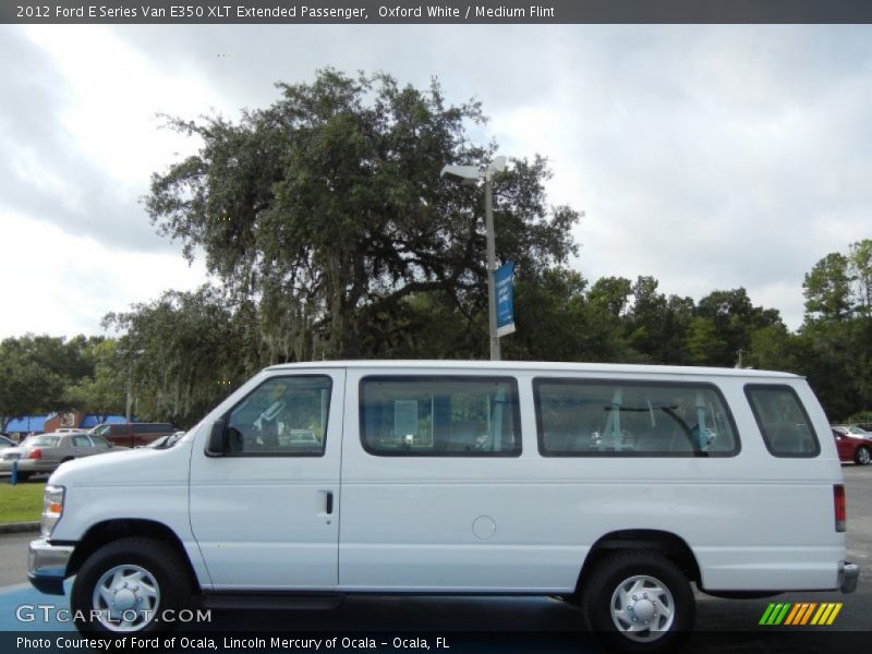 Oxford White / Medium Flint 2012 Ford E Series Van E350 XLT Extended Passenger