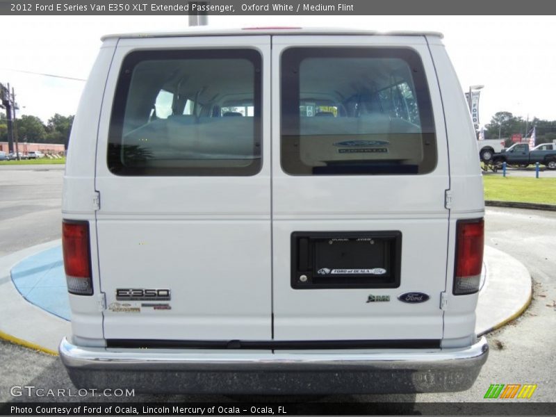 Oxford White / Medium Flint 2012 Ford E Series Van E350 XLT Extended Passenger