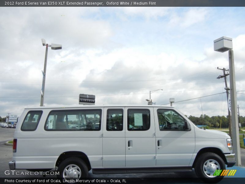 Oxford White / Medium Flint 2012 Ford E Series Van E350 XLT Extended Passenger
