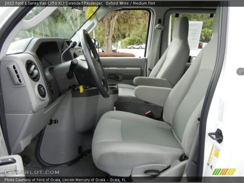 Oxford White / Medium Flint 2012 Ford E Series Van E350 XLT Extended Passenger