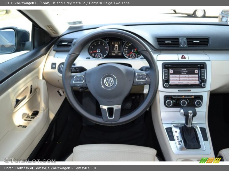 Island Grey Metallic / Cornsilk Beige Two Tone 2010 Volkswagen CC Sport