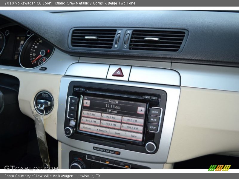 Island Grey Metallic / Cornsilk Beige Two Tone 2010 Volkswagen CC Sport