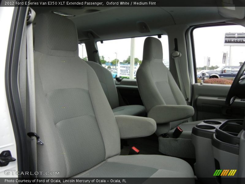 Oxford White / Medium Flint 2012 Ford E Series Van E350 XLT Extended Passenger