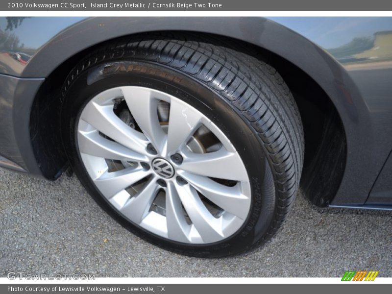 Island Grey Metallic / Cornsilk Beige Two Tone 2010 Volkswagen CC Sport