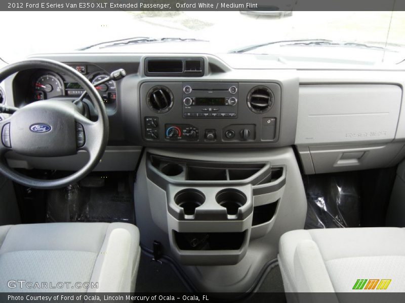 Dashboard of 2012 E Series Van E350 XLT Extended Passenger